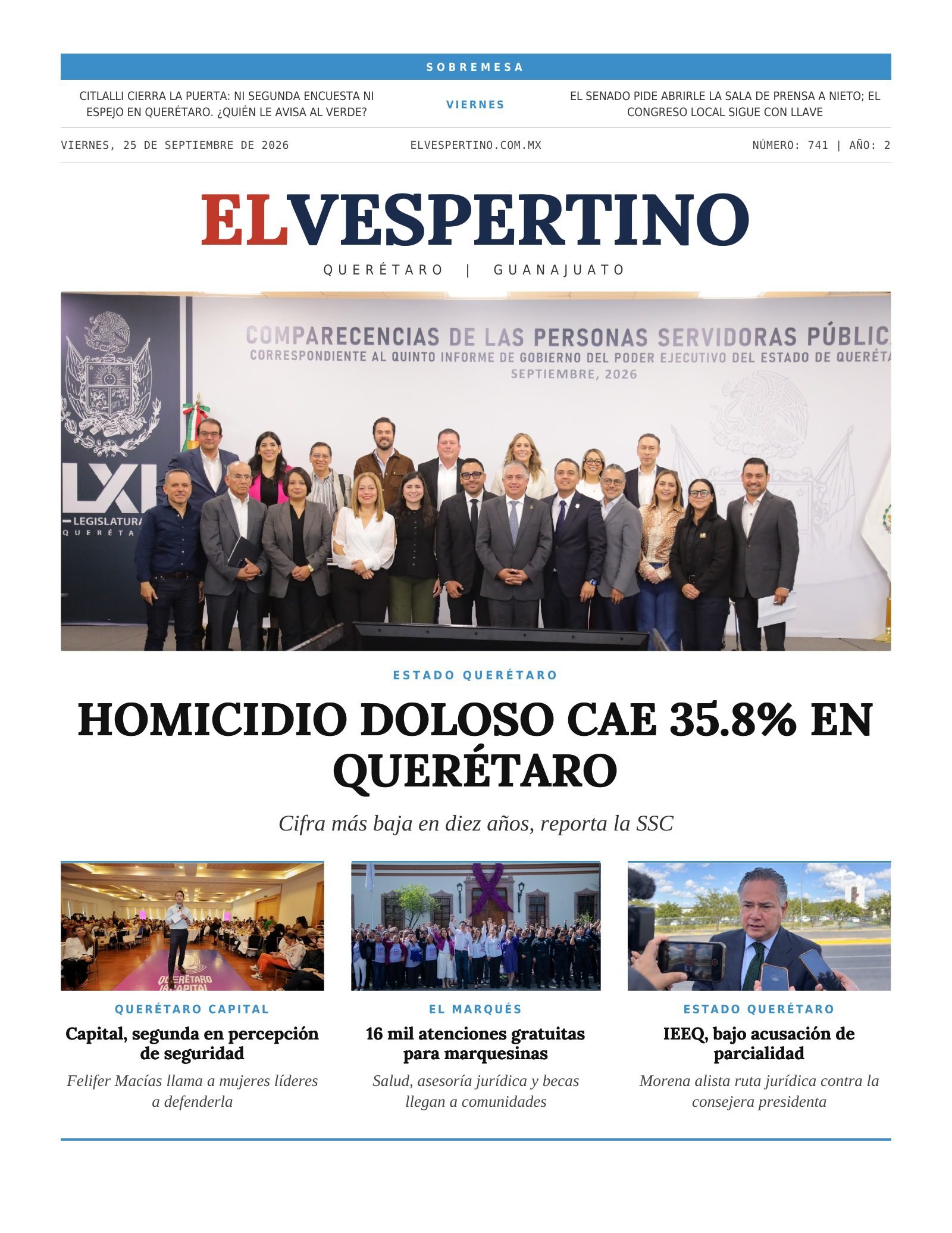Edición 741, página 1